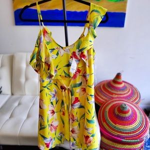 Francesca's Off The Shoulder Floral A-Line Dress